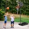 Costway 4.25-10FT Portable Adjustable Basketball Goal Hoop System with 2 Nets Fillable Base